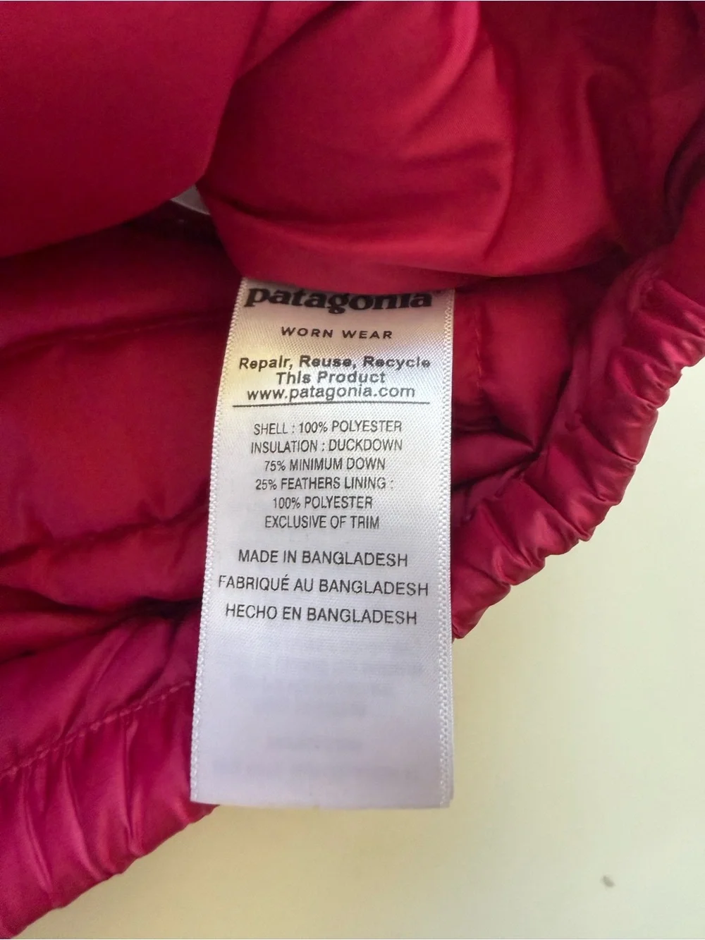 Patagonia Down Sweater Jacket Pink Size 3T